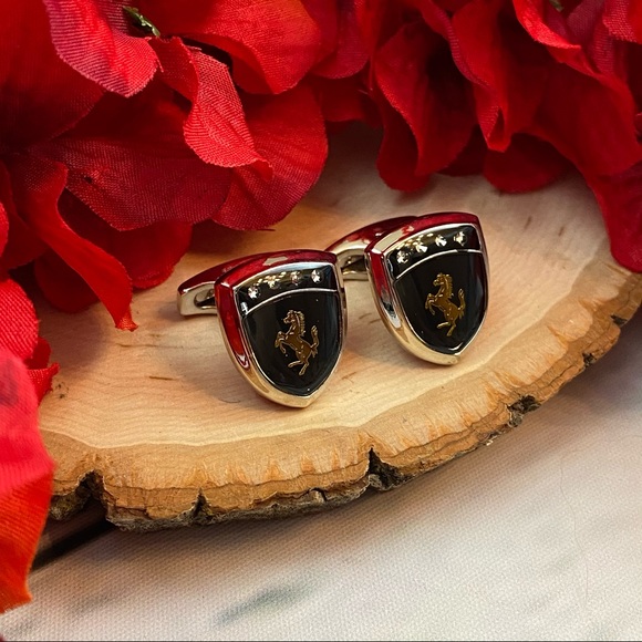 Stallion Horse Ferrari Inspired Cufflinks - Picture 6 of 15